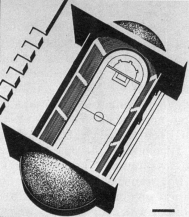 Проект стадіону. 1930. Автолітографія